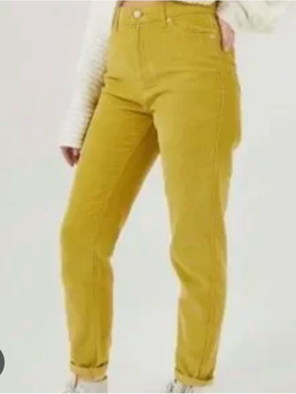 BDG Mustard Yellow Mom Jeans